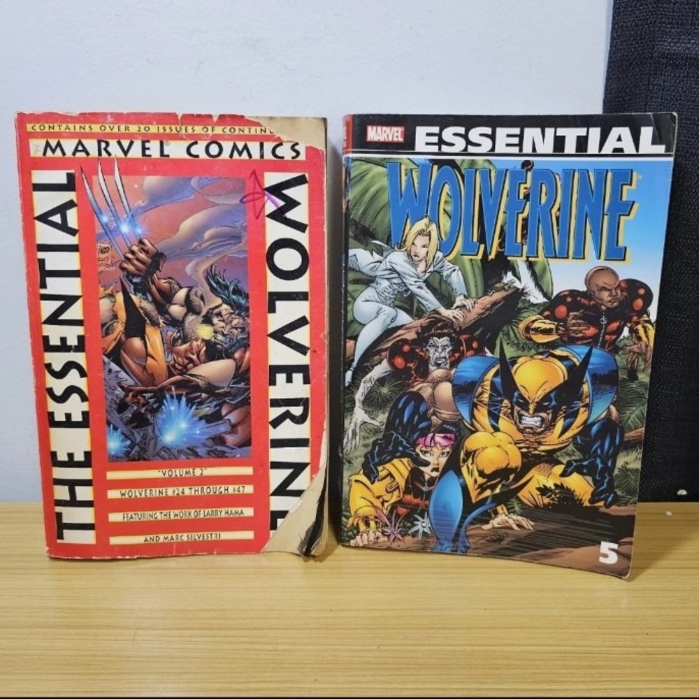 Essential X-Men TPB Lot Vol. 2 and 5 Marvel Comics Claremont Jim Lee Wolverine